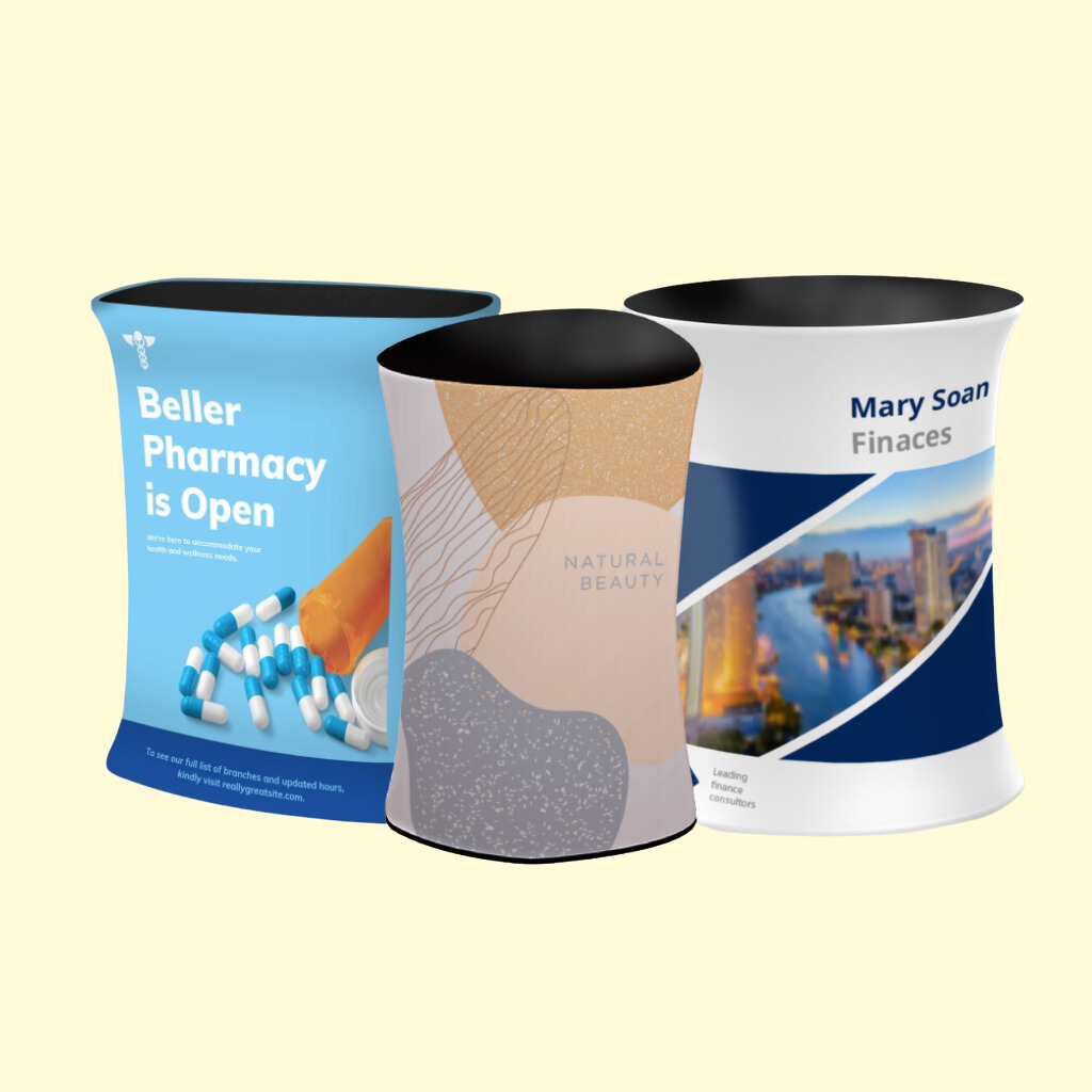 Stretch Fabric Display Counters – Wild Cow Visual