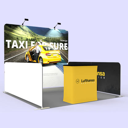 3x3 U-Shape Fabric Tube Exhibition Stand – Enclave