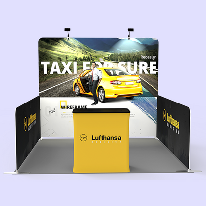 3x3 U-Shape Fabric Tube Exhibition Stand – Enclave
