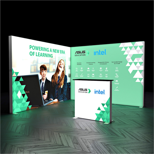 3x3 SEG Lightbox Fabric Exhibition Stand Display Kit 1