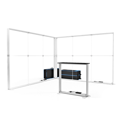 3x3 SEG Backlit Lightbox L-Shape Exhibition Stand Display Kit