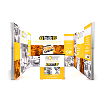 3x3 SEG Backlit Lightbox U-Shape Exhibition Stand Display Kit 2