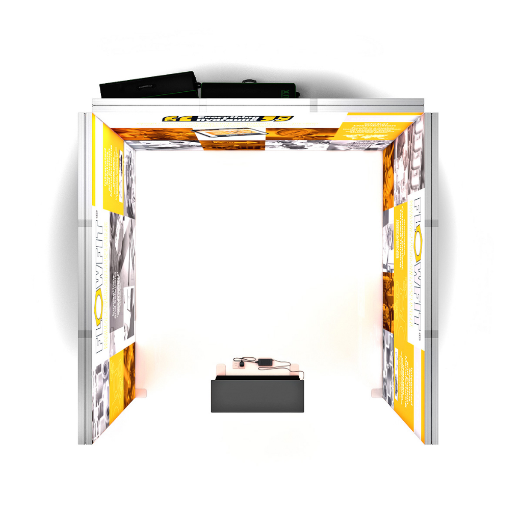 3x3 SEG Backlit Lightbox U-Shape Exhibition Stand Display Kit 2