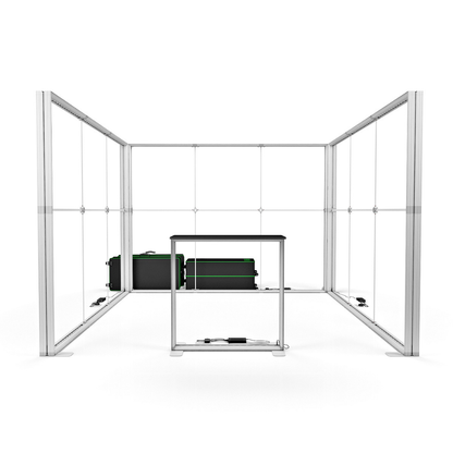 3x3 SEG Backlit Lightbox U-Shape Exhibition Stand Display Kit 2