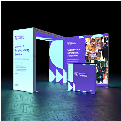 3x3 SEG Backlit Lightbox SKY Arch Exhibition Stand Display Kit 3