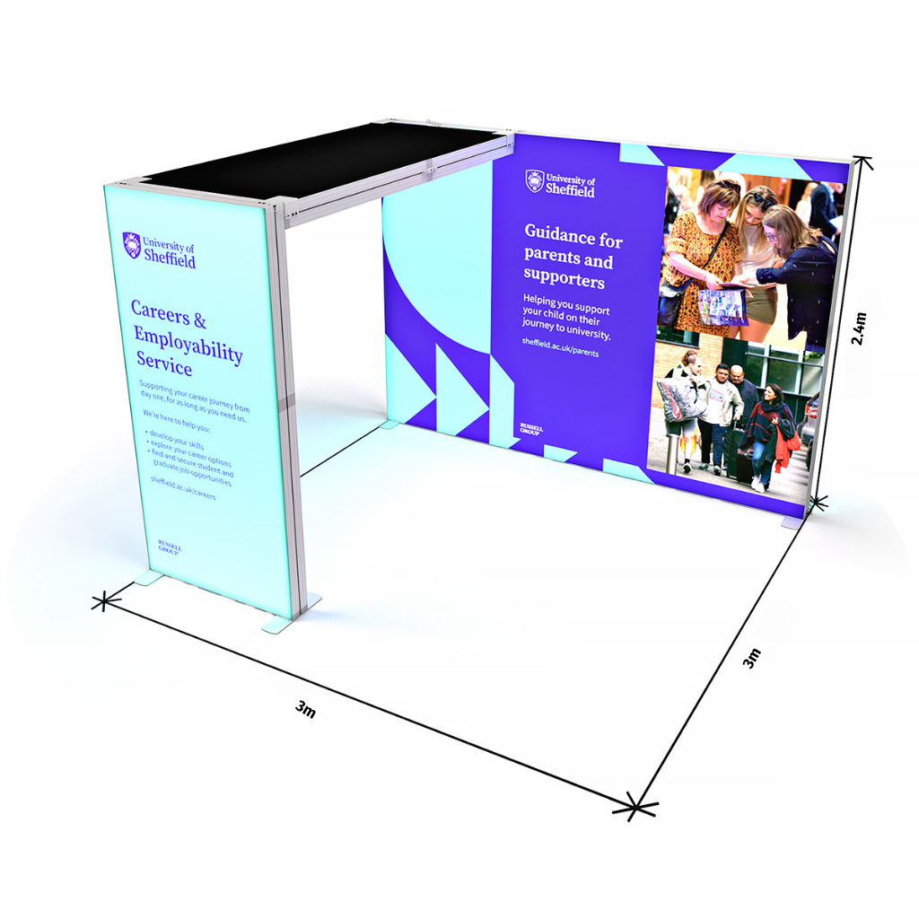 3x3 SEG Backlit Lightbox SKY Arch Exhibition Stand Display Kit 3