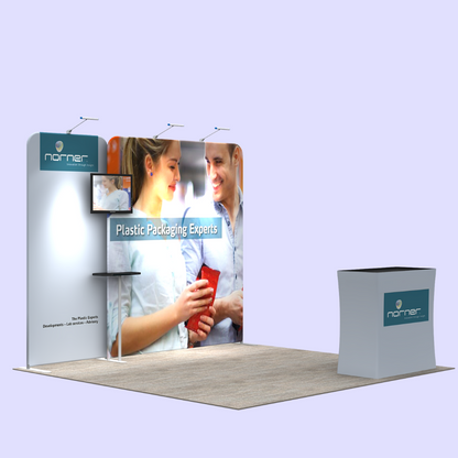 3x3 Panoramic Fabric Tube Exhibition Stand – Horizon