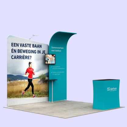 3x3 Modular Fabric Tube Exhibition Stand – Fusion