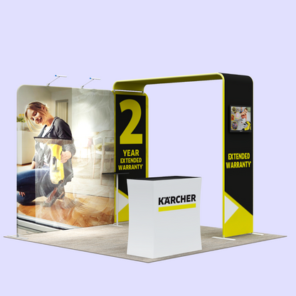 3x3 Arch Fabric Tube Exhibition Stand – Gateway