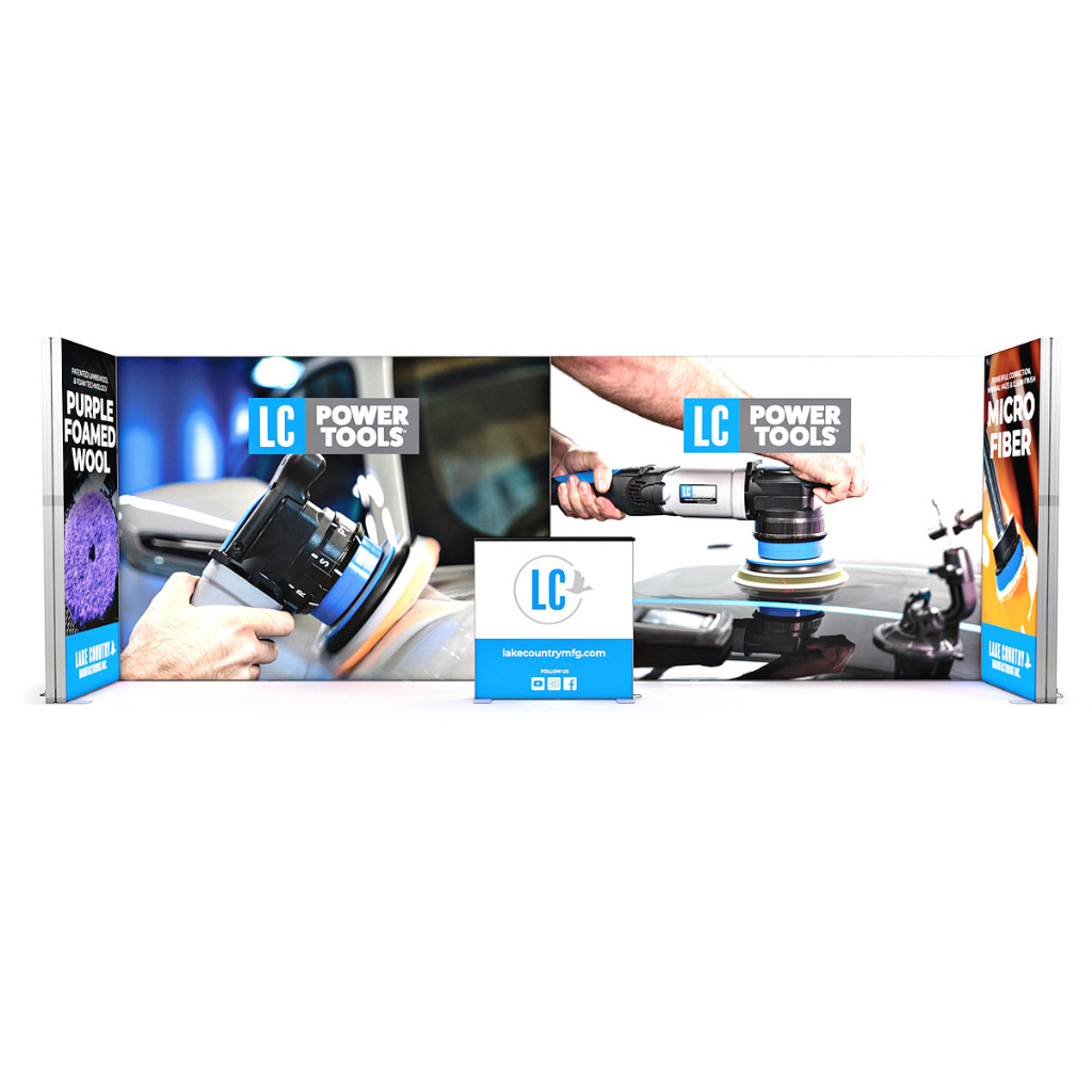 6x1 SEG Backlit Lightbox U-Shape Exhibition Stand Display Kit