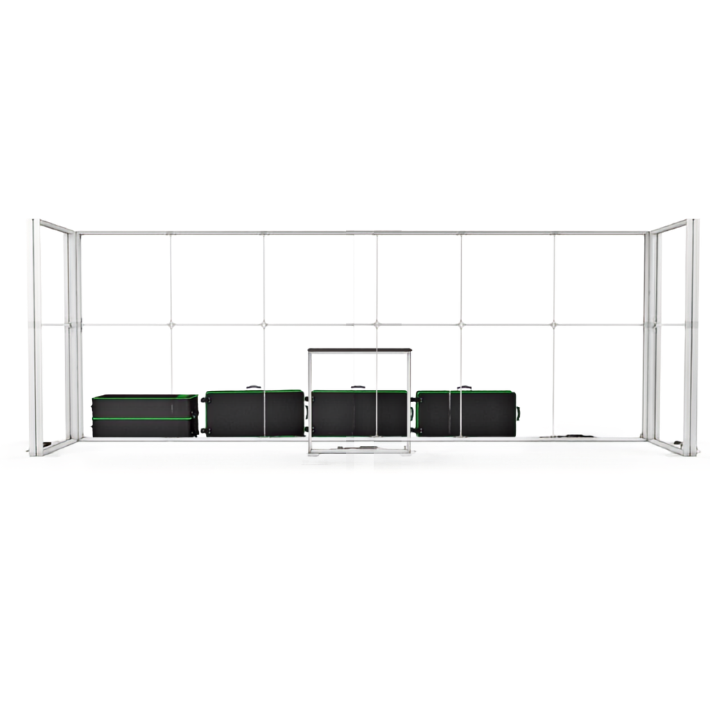 6x1 SEG Backlit Lightbox U-Shape Exhibition Stand Display Kit