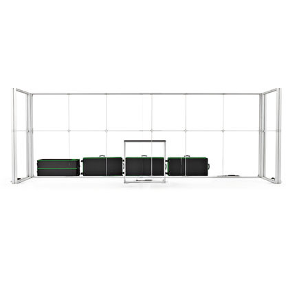 6x1 SEG Backlit Lightbox U-Shape Exhibition Stand Display Kit