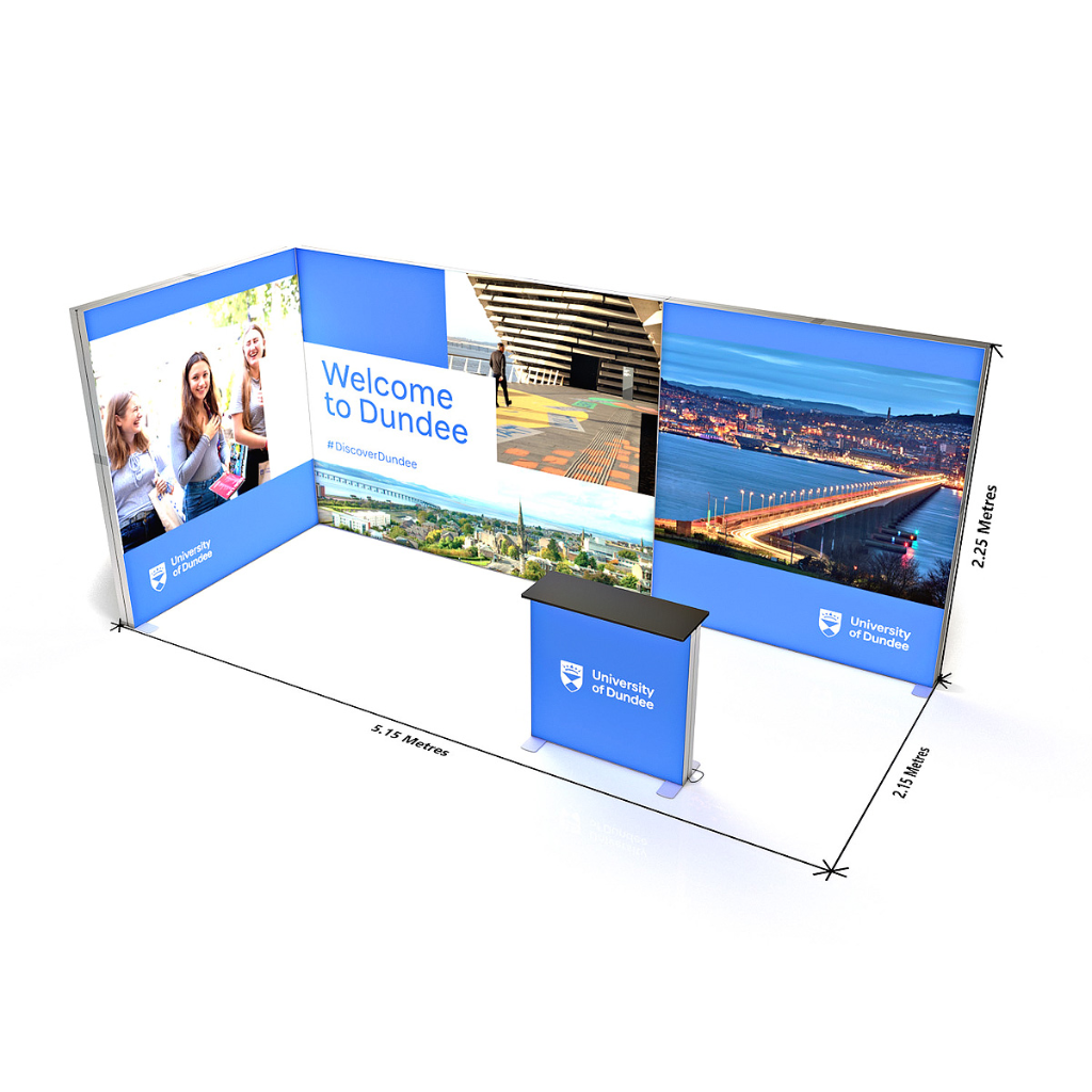 6x3 SEG Lightbox Fabric Exhibition Stand Display Kit 1