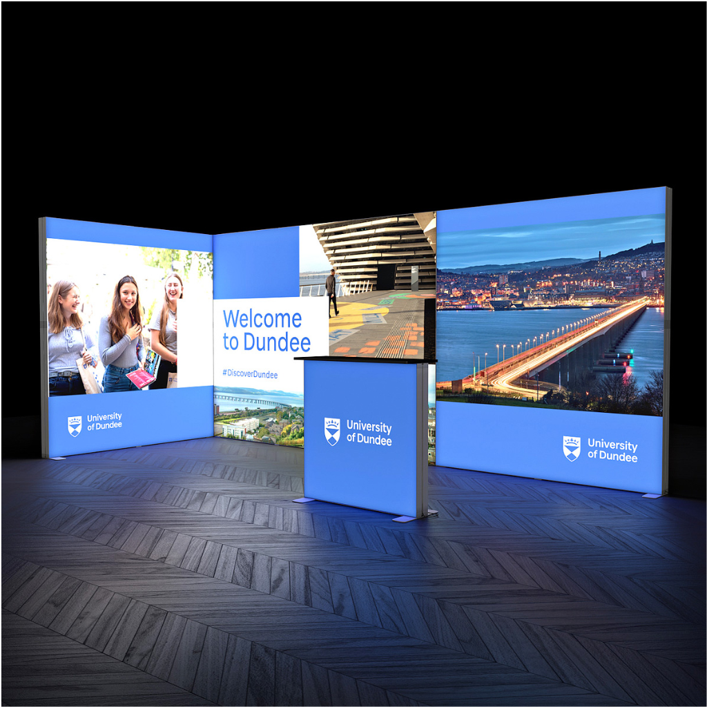 6x3 SEG Lightbox Fabric Exhibition Stand Display Kit 1