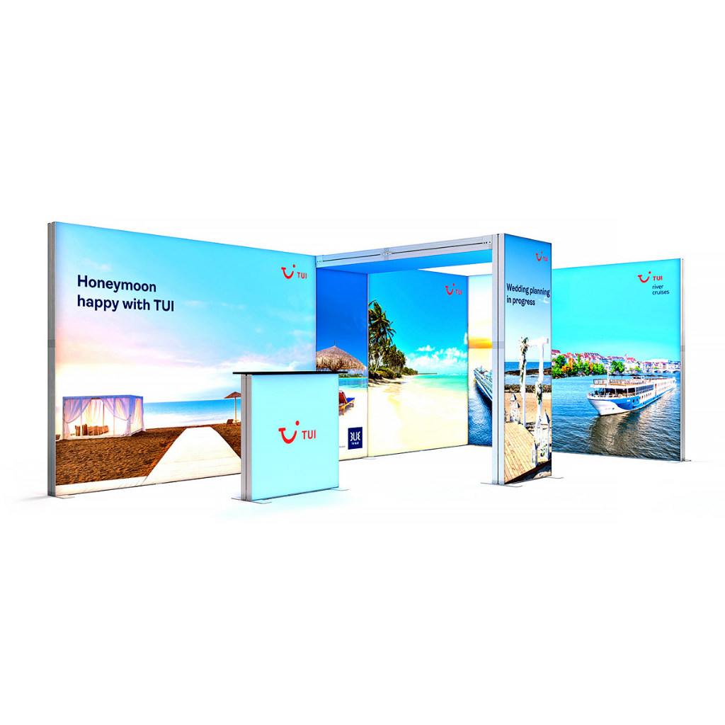 6x3 SEG Backlit Lightbox SKY Arch Exhibition Stand Display Kit