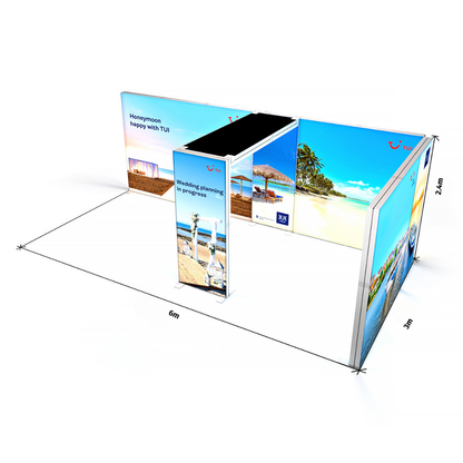 6x3 SEG Backlit Lightbox SKY Arch Exhibition Stand Display Kit