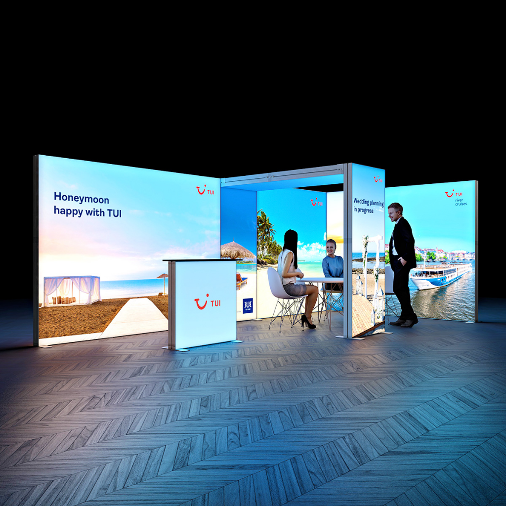 6x3 SEG Backlit Lightbox SKY Arch Exhibition Stand Display Kit