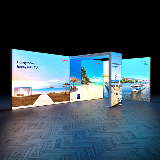 6x3 SEG Backlit Lightbox SKY Arch Exhibition Stand Display Kit