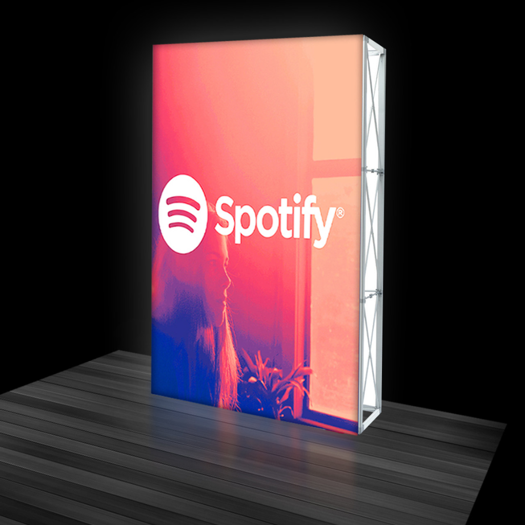 1.5m Backlit Pop Up Media Wall – Wild Cow Visual