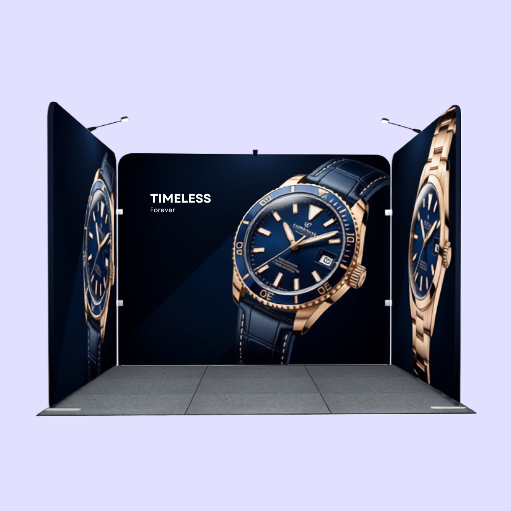 3x3 U-Shape Fabric Tube Exhibition Stand – Haven