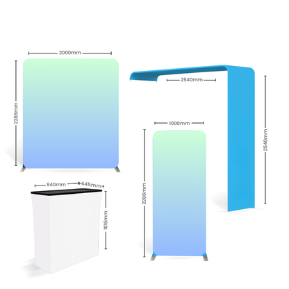 3x3 Arch Fabric Tube Exhibition Stand – Gateway
