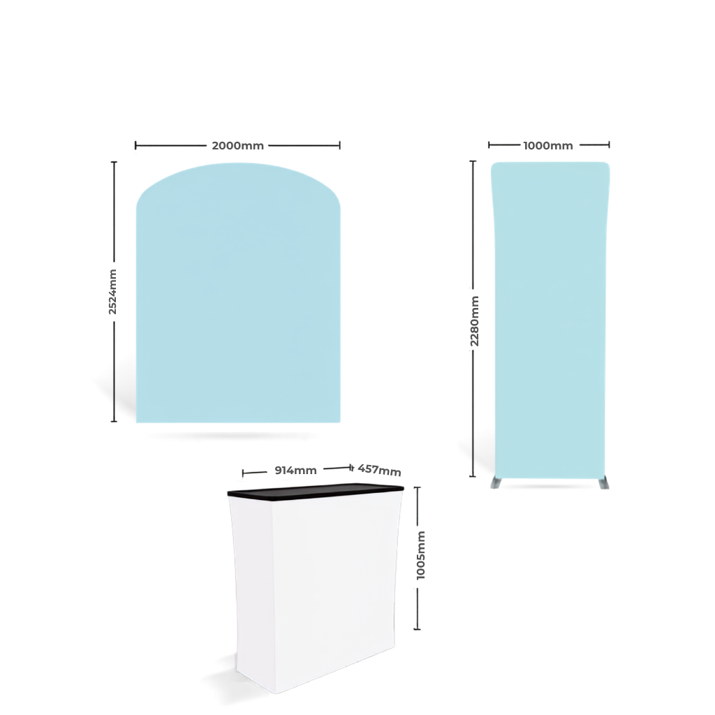 3x3 Modular Fabric Tube Exhibition Stand – Fusion