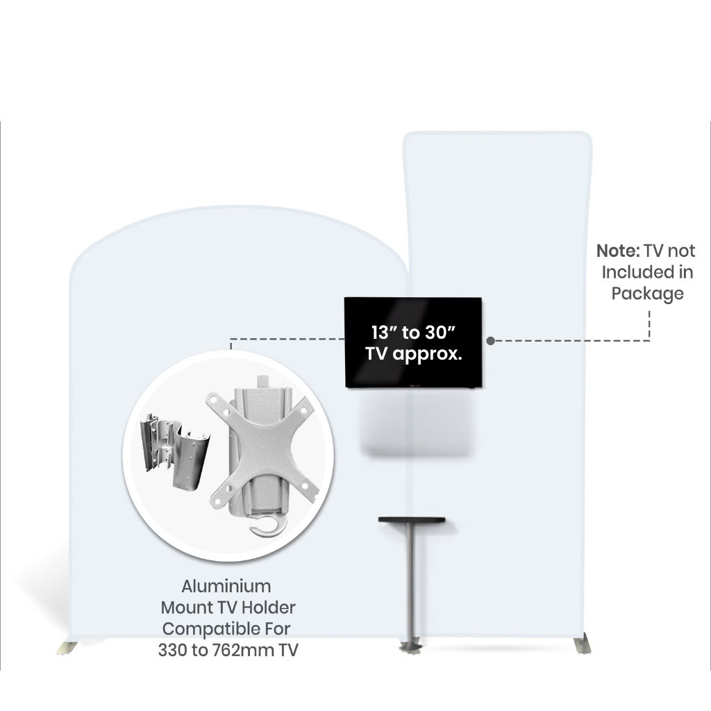 3x3 Curved Fabric Tube Exhibition Stand – Halo