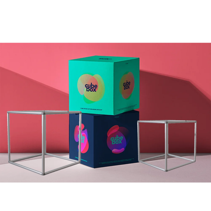 Tension Fabric Cube Displays — Set of 3