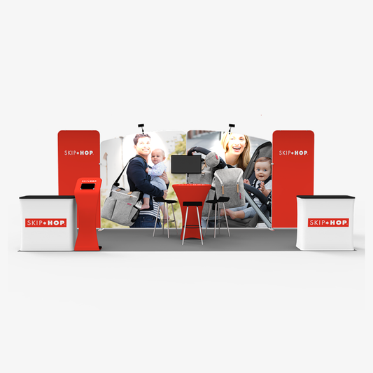 6x3 Inline Fabric Tube Exhibition Stand – Vantage