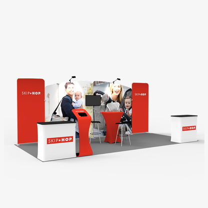 6x3 Inline Fabric Tube Exhibition Stand – Vantage
