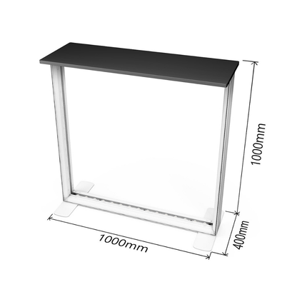 6x1 SEG Backlit Lightbox U-Shape Exhibition Stand Display Kit