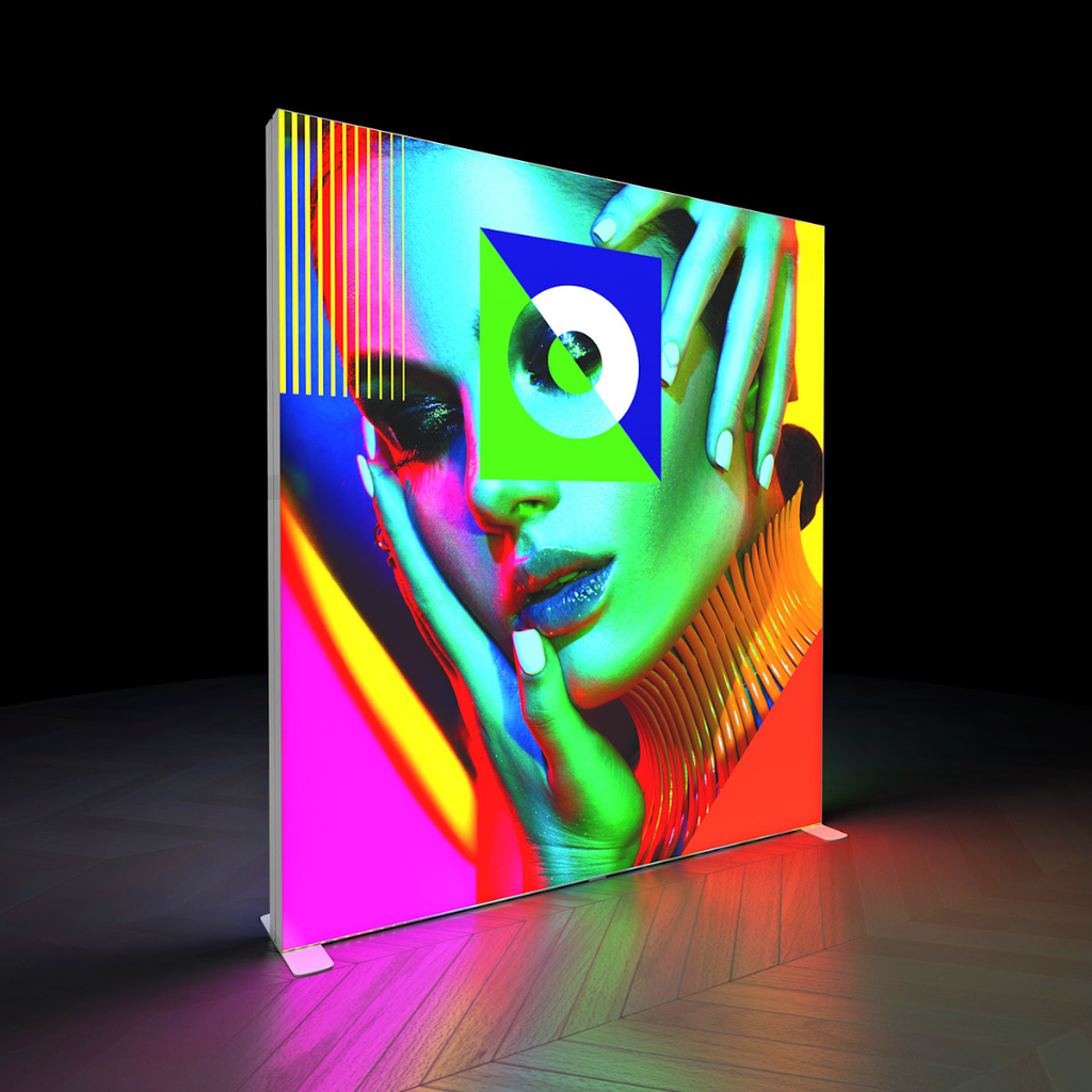 2m Backlit SEG Lightbox – Wild Cow Visual