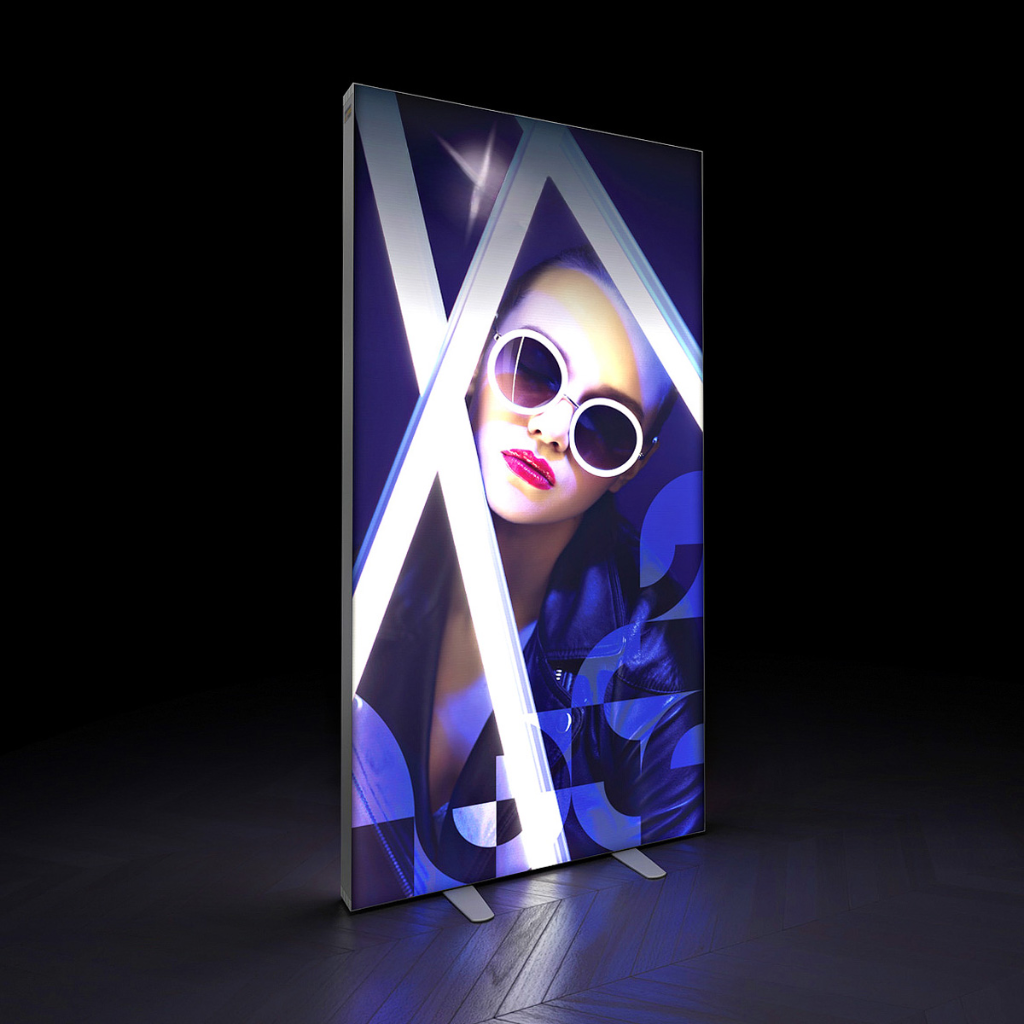 1m Backlit SEG Lightbox – Wild Cow Visual