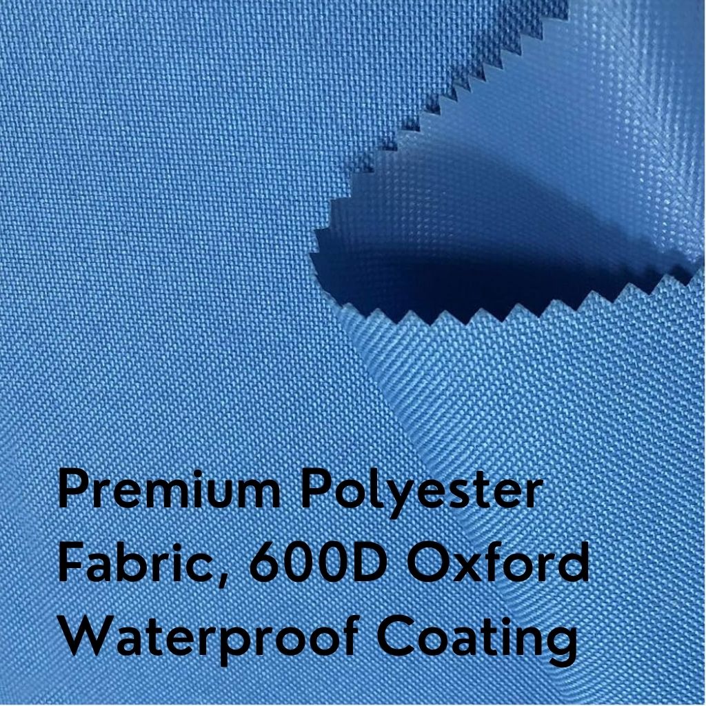 Heavy-duty waterproof 600D Oxford fabric used for the custom printed marquee canopy